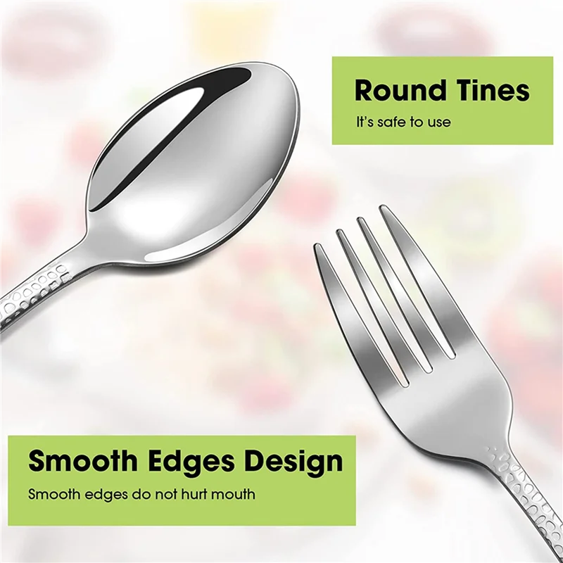 ABDJ-60 Pieces Kids Silverware Set Stainless Steel Toddler Utensils Flatware Set Toddler Silverware Spoons And Forks Set
ABDJ-60 Pieces Kids Silverware Set Stainless Steel Toddler Utensils Flatware Set Toddler Silverware Spoons And Forks Set
