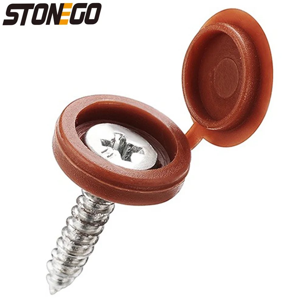 STONEGO 50PCS/Bag Hinged Plastic Screw Caps Nuts Cover for Furniture Decoration, Foldable Snap Protective Caps for Bolts
STONEGO 50PCS/Bag Hinged Plastic Screw Caps Nuts Cover for Furniture Decoration, Foldable Snap Protective Caps for Bolts