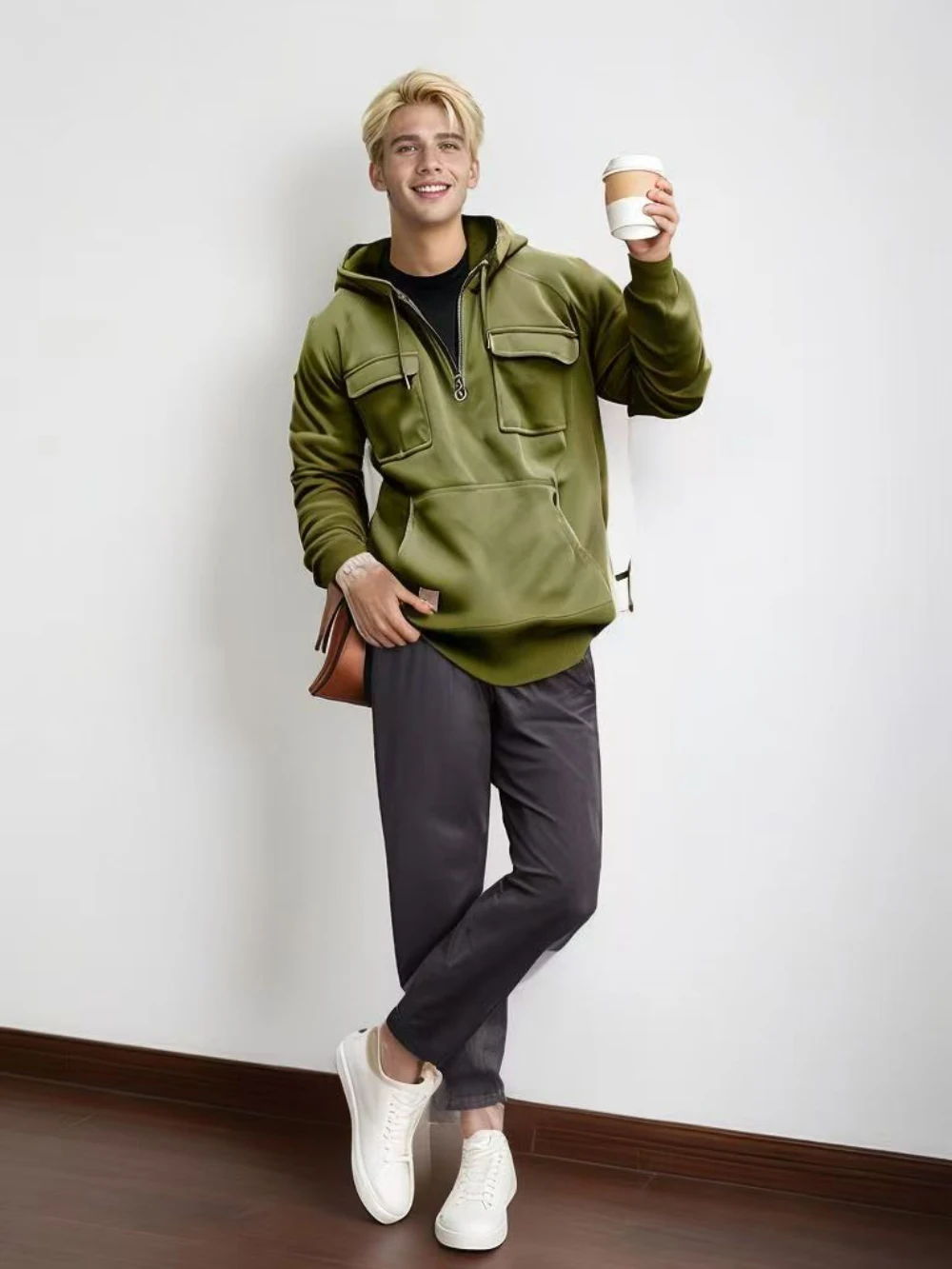 Men's Hoodies Sweatshirts Multi Pockets Men Clothing Spring and Autumn Male Hooded Jackets Outdoor Half Zipper Solid ColorBlouse
Men's Hoodies Sweatshirts Multi Pockets Men Clothing Spring and Autumn Male Hooded Jackets Outdoor Half Zipper Solid ColorBlouse