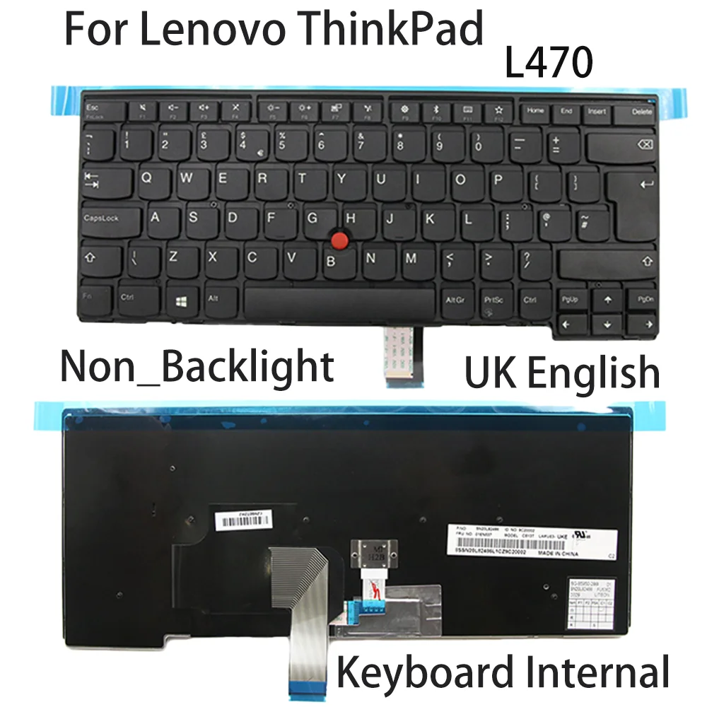 New For Lenovo ThinkPad L470 Laptop Keyboard Internal UK English Non_Backlight FRU:01EN537 01EN538
New For Lenovo ThinkPad L470 Laptop Keyboard Internal UK English Non_Backlight FRU:01EN537 01EN538
