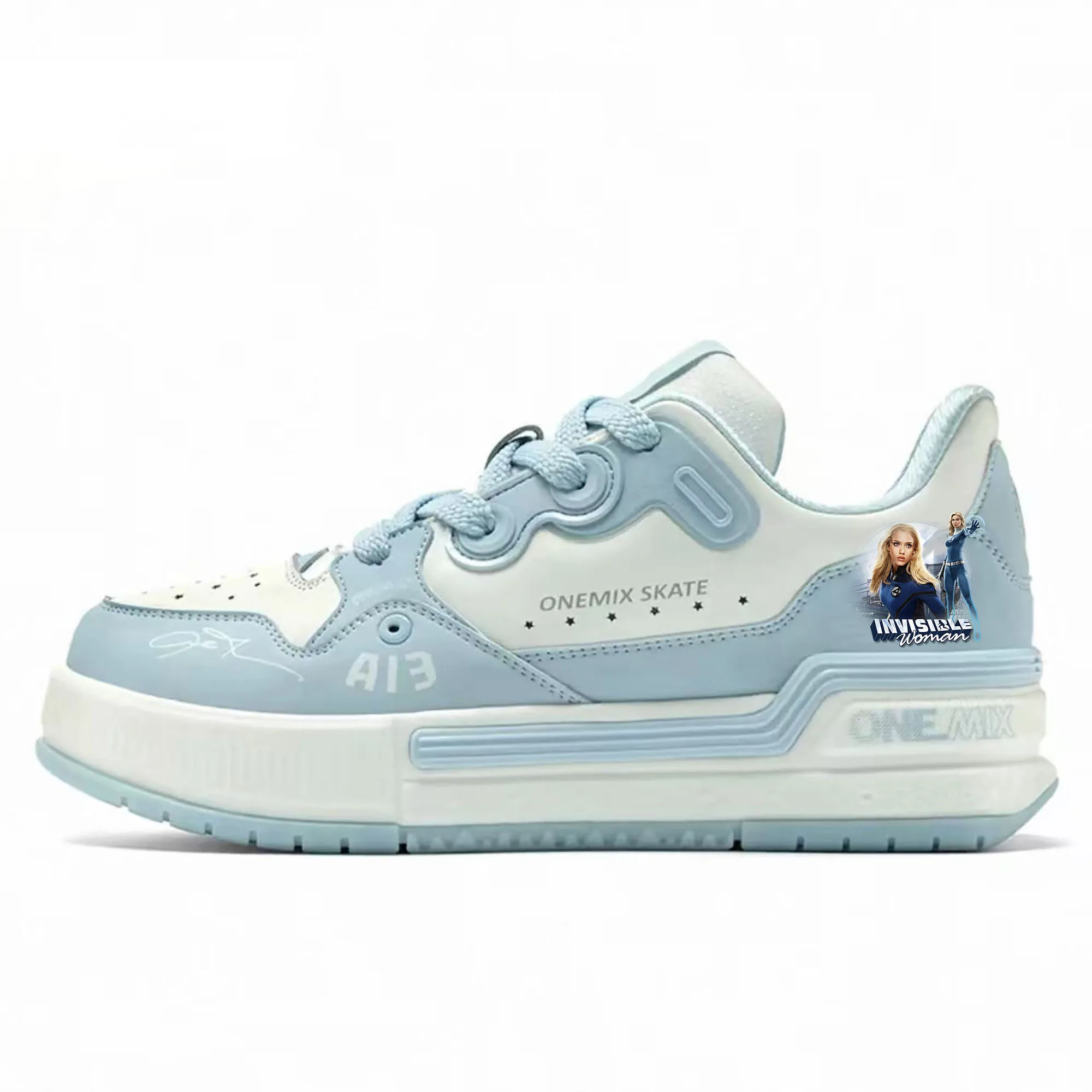 ONEMIX Marvel Invisible Woman Shock Absorbing Board Shoe Men Anti Shock Comfortable Sports Casual Durable Tailor Made Footwear
ONEMIX Marvel Invisible Woman Shock Absorbing Board Shoe Men Anti Shock Comfortable Sports Casual Durable Tailor Made Footwear