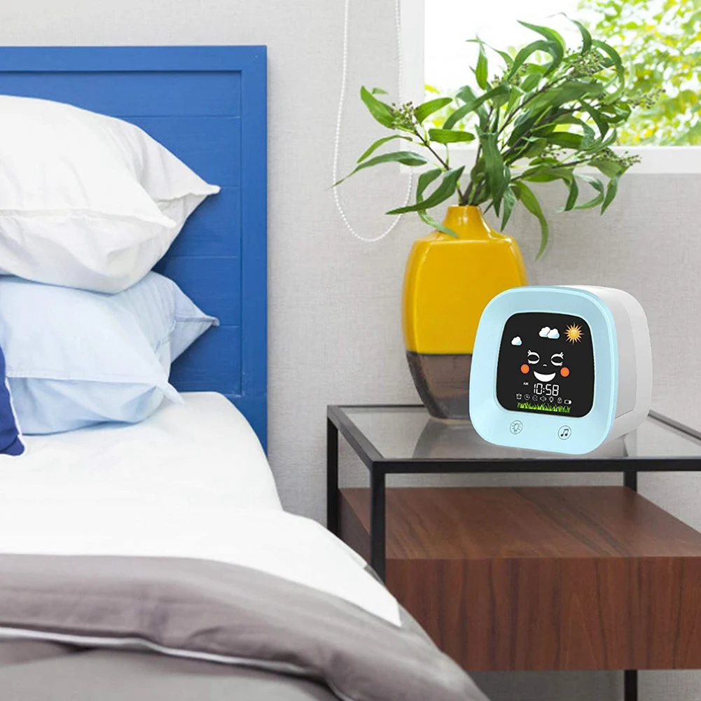 Kids Alarm Clock for Kids, Children's Sleep Trainer Clock with 4 Color Toddler Night Light, Sleep Sound Machine, Blue HOT
Kids Alarm Clock for Kids, Children's Sleep Trainer Clock with 4 Color Toddler Night Light, Sleep Sound Machine, Blue HOT