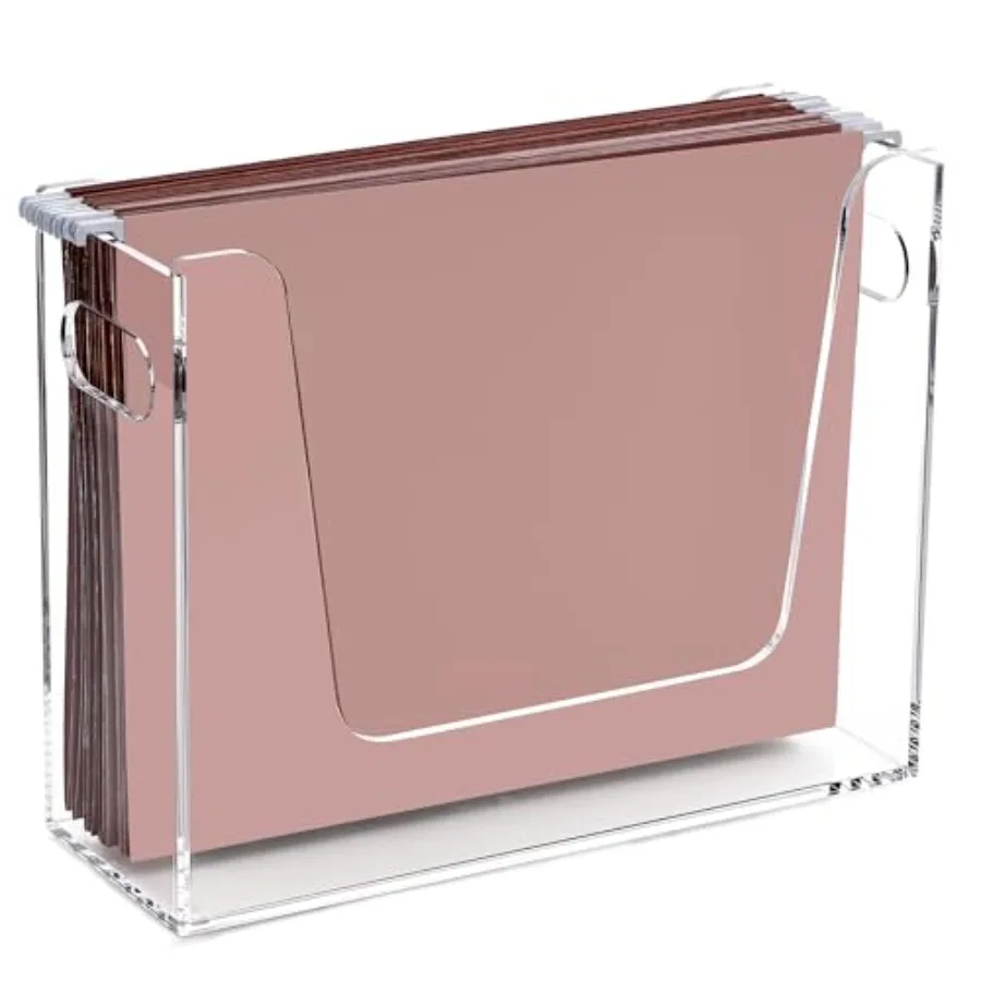 Acrylic Hanging File Organizer, Letter Size Clear File Folder Holder with Handle, Portable Storage Organizer Box for Desk Home
Acrylic Hanging File Organizer, Letter Size Clear File Folder Holder with Handle, Portable Storage Organizer Box for Desk Home