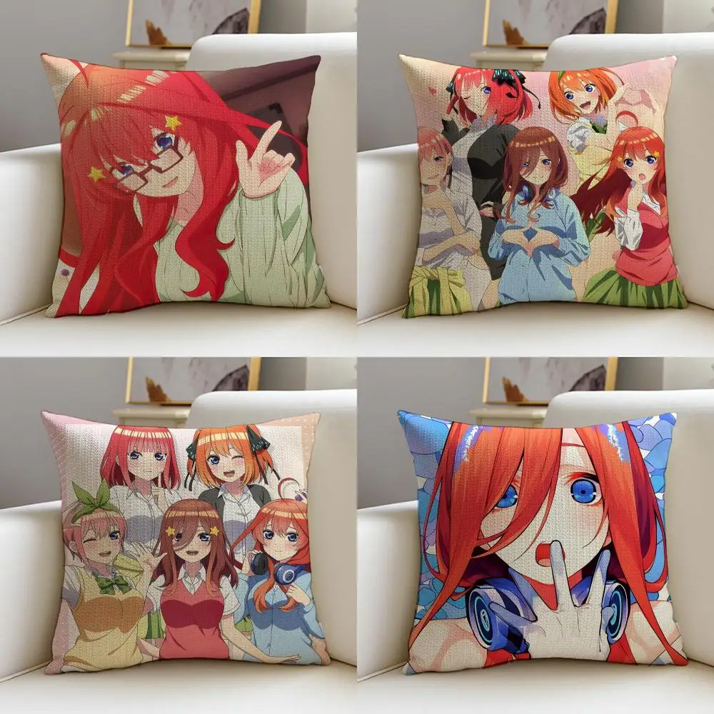 Чехол для подушки The Quintessential Quintuplets, дышащий и приятный для кожи льняной чехол для подушки, квадратный, съемный и моющийся.
Чехол для подушки The Quintessential Quintuplets, дышащий и приятный для кожи льняной чехол для подушки, квадратный, съемный и моющийся.