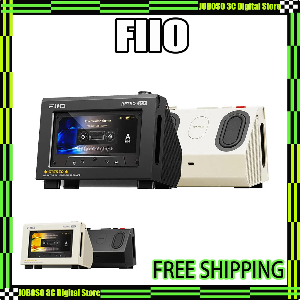 Fiio Retro Box Bluetooth-колонки в стиле магнитной ленты, стерео настольная колонка с USB-декодированием для музыкальных плееров Fiio M33 M21
Fiio Retro Box Bluetooth-колонки в стиле магнитной ленты, стерео настольная колонка с USB-декодированием для музыкальных плееров Fiio M33 M21