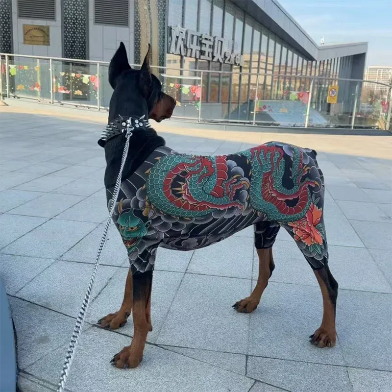 Dog Pet Tattoo Clothes Shirt Four Seasons Universal Handsome Humorous Tattoo Clothes Dogs Shirts Doberman Pinscher Pets Supplies
Dog Pet Tattoo Clothes Shirt Four Seasons Universal Handsome Humorous Tattoo Clothes Dogs Shirts Doberman Pinscher Pets Supplies