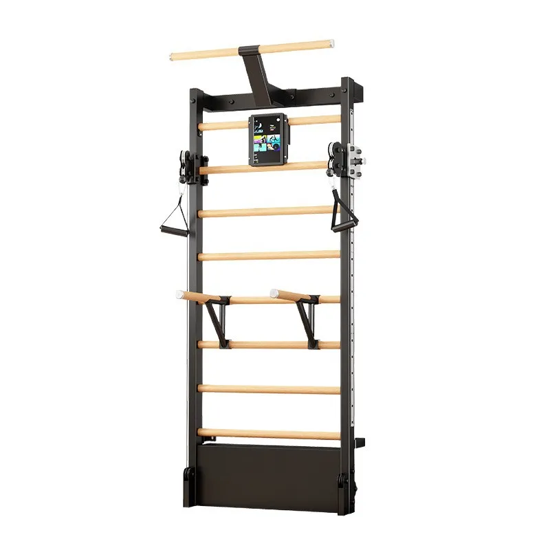 Multifunctional indoor household fitness equipment Pull-up leg pressing and stretching intelligent double arm machine
Multifunctional indoor household fitness equipment Pull-up leg pressing and stretching intelligent double arm machine