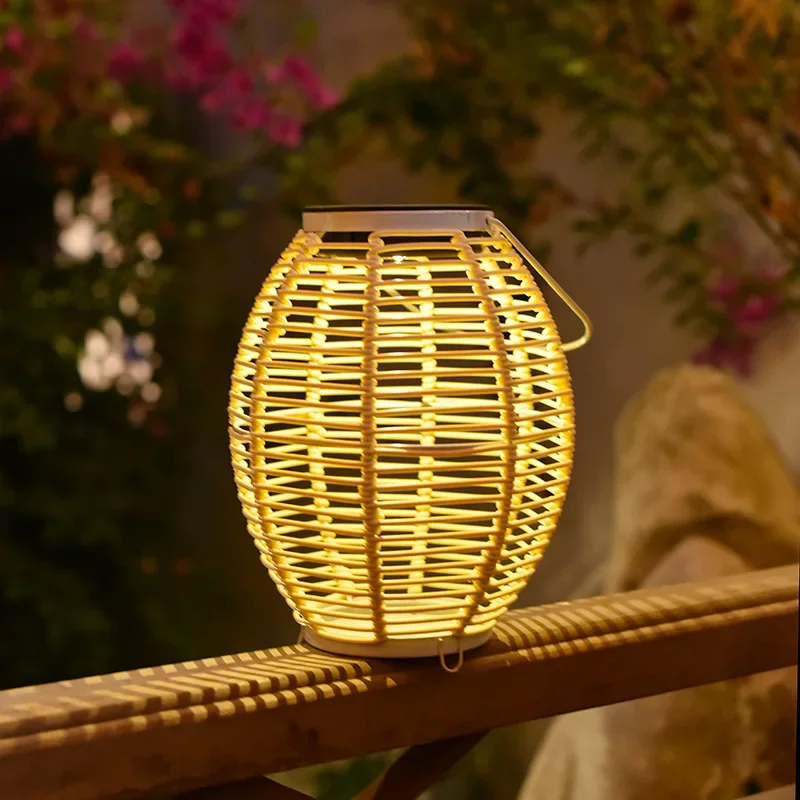 Solar Rattan-Weaved Ceiling Lamp Outdoor Courtyard Garden Lawn Lamp Handmade Imitation Bamboo Hanging Lamp Atmosphere Landscape
Solar Rattan-Weaved Ceiling Lamp Outdoor Courtyard Garden Lawn Lamp Handmade Imitation Bamboo Hanging Lamp Atmosphere Landscape