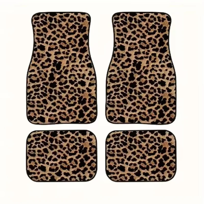 Leopard Print 4pcs or 2pcs All-Weather Car Mats - Front & Rear Universal Fit for SUVs, Limos & Trucks - Unisex Design
Leopard Print 4pcs or 2pcs All-Weather Car Mats - Front & Rear Universal Fit for SUVs, Limos & Trucks - Unisex Design