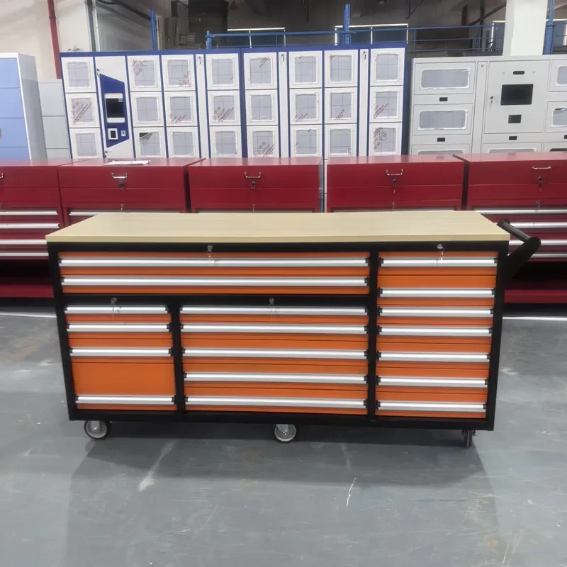 Customized Drawer Tool Cabinet Lockable Steel Tool Trolley Heavy Iron Toolbox for Auto Repair Workshop OEM/ OBM Tool
Customized Drawer Tool Cabinet Lockable Steel Tool Trolley Heavy Iron Toolbox for Auto Repair Workshop OEM/ OBM Tool