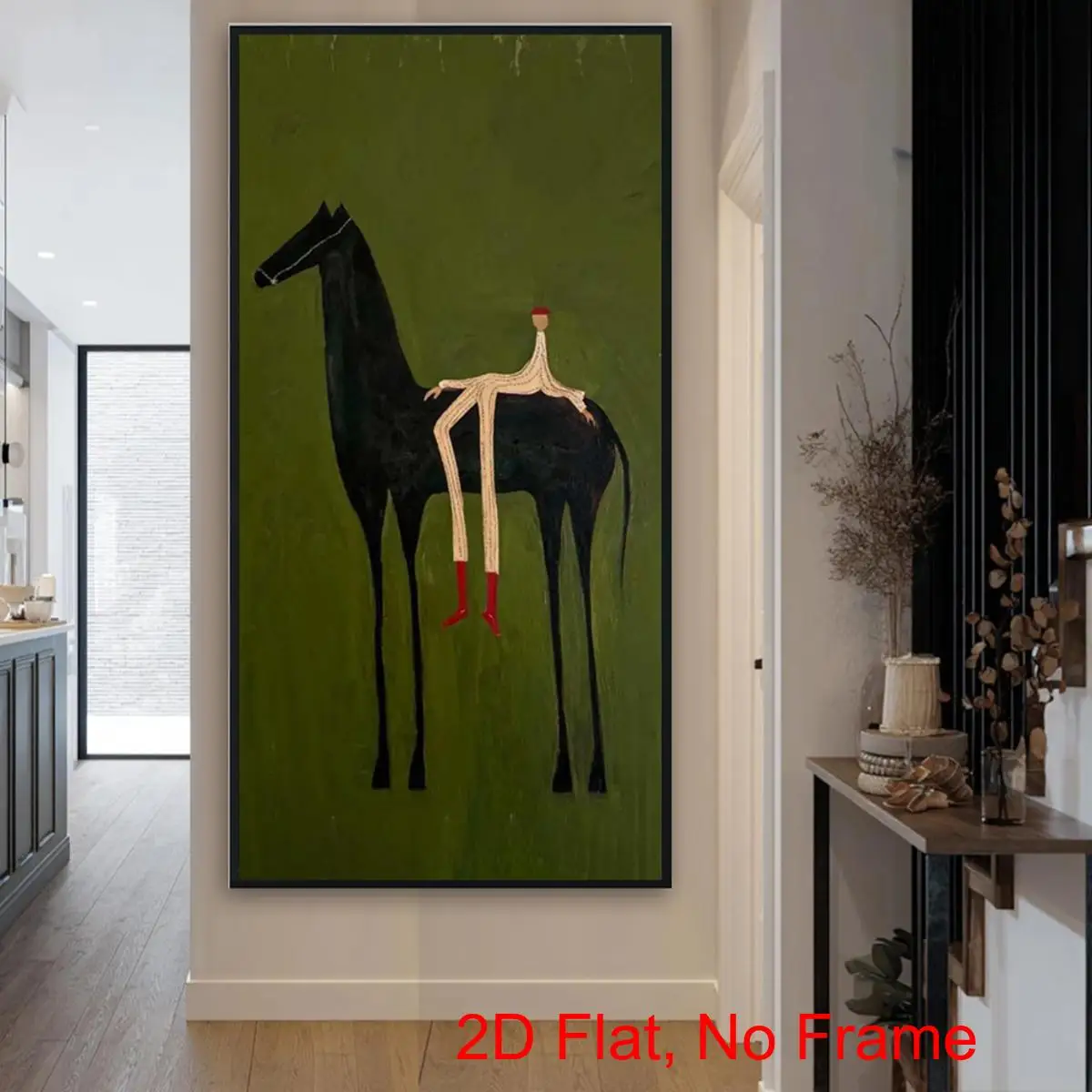 2D Flat Large Modern Abstract Horse Riding Canavs Wall Art -Frameless Minimalist Geometric Line Canvas Prints for Living Room
2D Flat Large Modern Abstract Horse Riding Canavs Wall Art -Frameless Minimalist Geometric Line Canvas Prints for Living Room