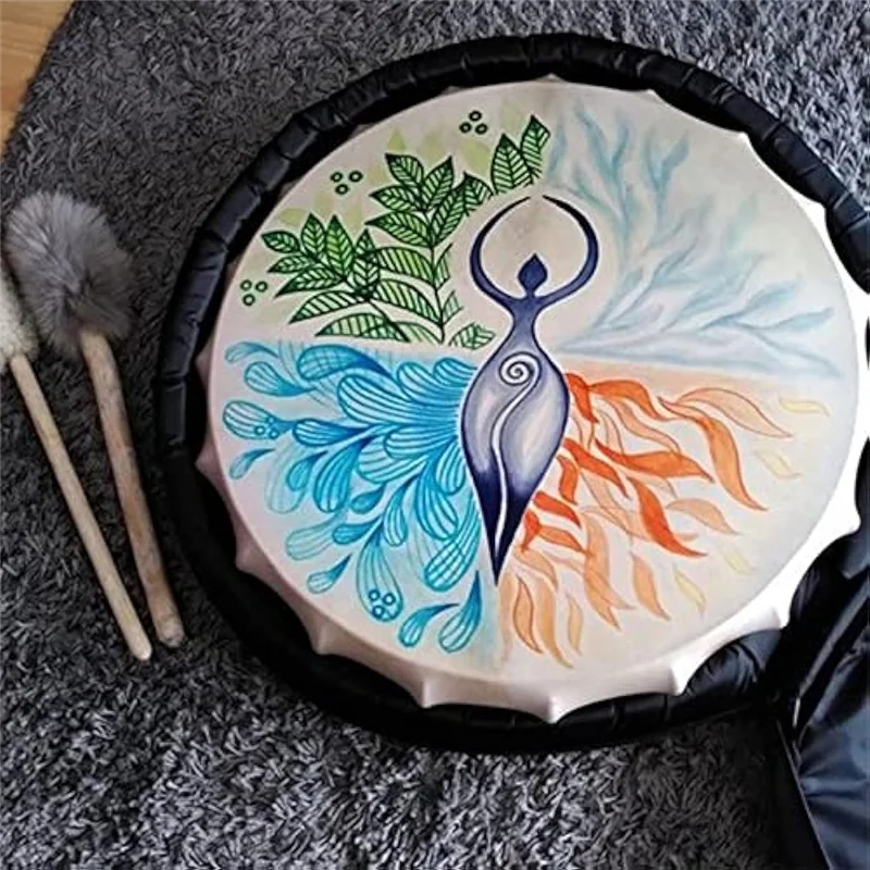 YHOLI-2 Pack Shamanic Drums, Shamanic Drums Spiritual Music Of Life, Handmade Shamanic Drums With Drum Sticks Easy To Use
YHOLI-2 Pack Shamanic Drums, Shamanic Drums Spiritual Music Of Life, Handmade Shamanic Drums With Drum Sticks Easy To Use