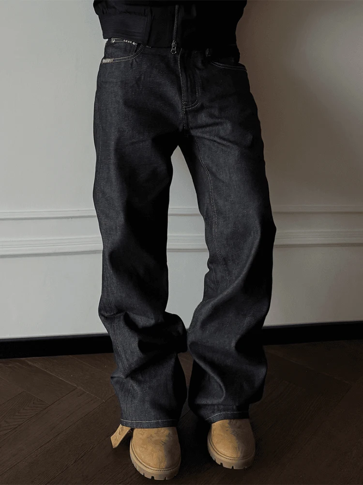 Washed Original Black Men's Jeans Loose Straight Leg Wide Leg Pants American Retro Cleanfit Trousers Knife Design
Washed Original Black Men's Jeans Loose Straight Leg Wide Leg Pants American Retro Cleanfit Trousers Knife Design