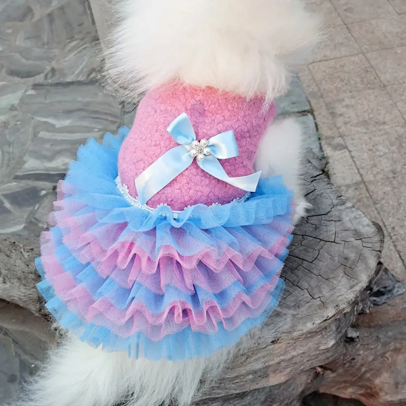 Girl Dog Clothes Dog Dresses for Small Dogs Autumn and Winter The New Thicken Fleece Keep Warm
Girl Dog Clothes Dog Dresses for Small Dogs Autumn and Winter The New Thicken Fleece Keep Warm