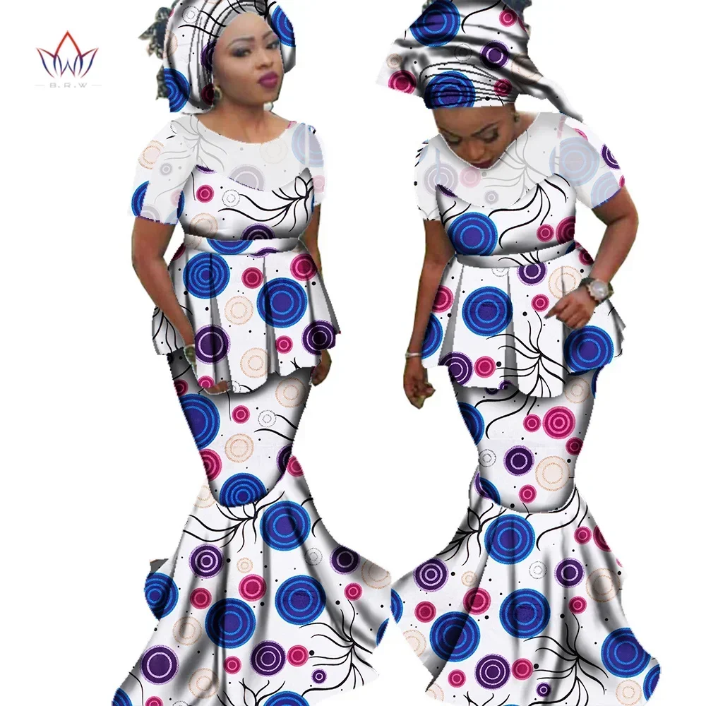Womens 2 Piece Outfit Sets Summer New Style Bazin Elegant Women Sets Dashiki Headtie Traditional African Clothing WY1849
Womens 2 Piece Outfit Sets Summer New Style Bazin Elegant Women Sets Dashiki Headtie Traditional African Clothing WY1849