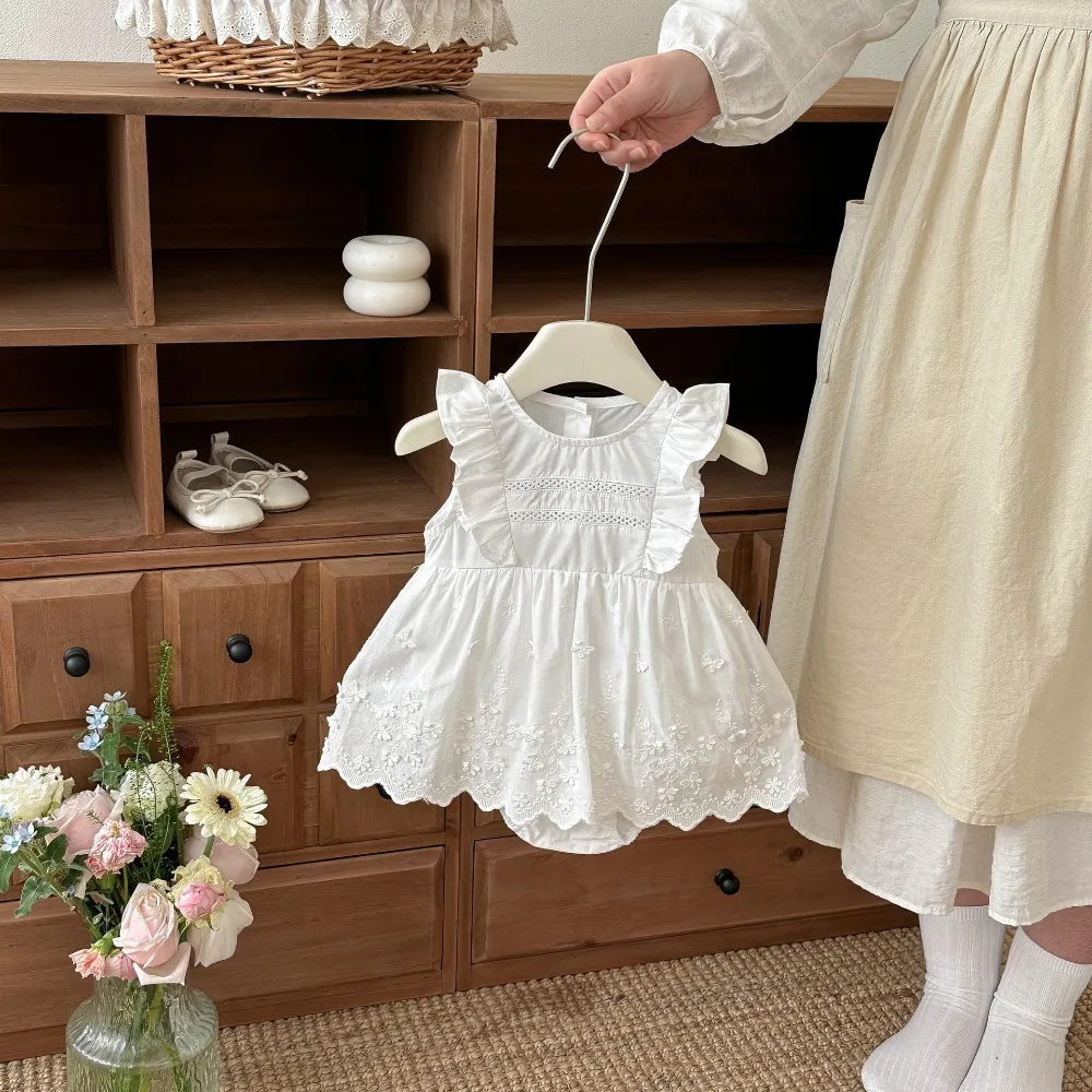 2026 Summer Baby Girl Romper 0-2Years Newborn Princess Ruffles Sleeveless Solid Whie Dress Bodysuit Birthday Party Clothes
2026 Summer Baby Girl Romper 0-2Years Newborn Princess Ruffles Sleeveless Solid Whie Dress Bodysuit Birthday Party Clothes
