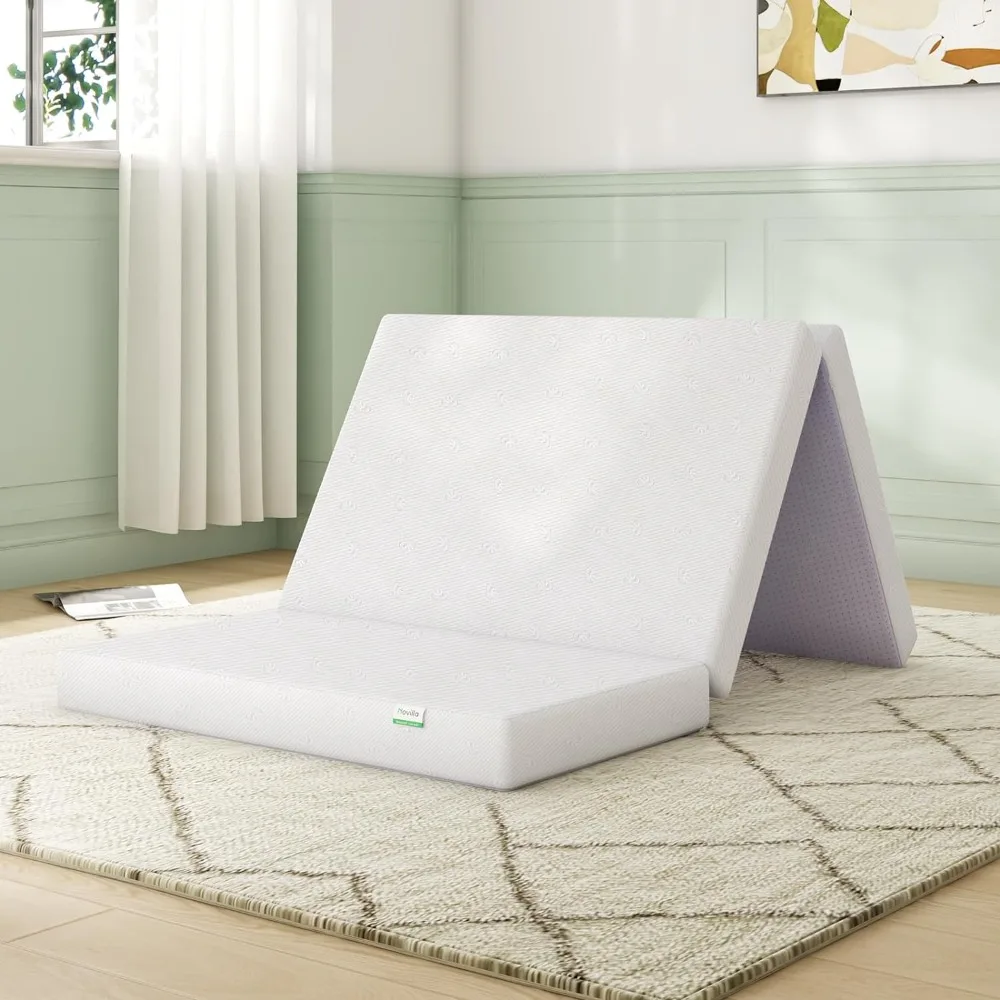 Folding Mattress Full Size, 4 Inch Responsive Comfort Foam Foldable Mattress Full with Breathable & Washable Cover, White
Folding Mattress Full Size, 4 Inch Responsive Comfort Foam Foldable Mattress Full with Breathable & Washable Cover, White