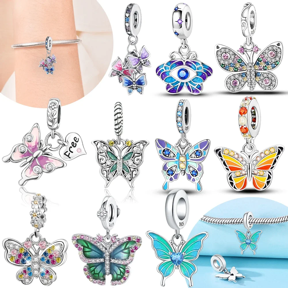 Original Blue Bow Delicate Heart Butterfly 925 Silver Charms Romantic Animal Pendant Bead Fit Bracelet Accessory Fine Gift Diy
Original Blue Bow Delicate Heart Butterfly 925 Silver Charms Romantic Animal Pendant Bead Fit Bracelet Accessory Fine Gift Diy