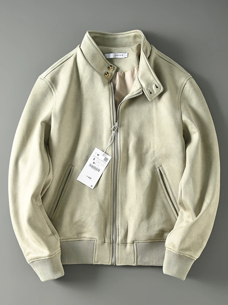 Men's Thiened Suede Casual Jaet Stand Collar Autumn Winter Faion Urban Sle Long Sve Stand Fit Modern Sle Coat
Men's Thiened Suede Casual Jaet Stand Collar Autumn Winter Faion Urban Sle Long Sve Stand Fit Modern Sle Coat