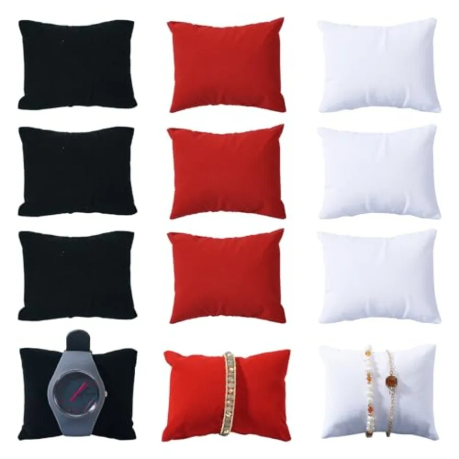 15pcs Velvet Bracelet Watch Pillow Jewelry Display Holder Black White Red for Watch Bracelet Jewelry Display for selling
15pcs Velvet Bracelet Watch Pillow Jewelry Display Holder Black White Red for Watch Bracelet Jewelry Display for selling