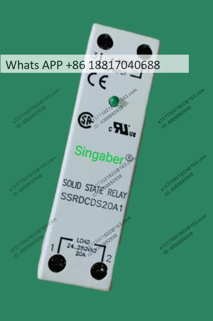 Solid State Relay SSRDCDS20A1, SSRDCDS10A1, SSRDCDS30A1
Solid State Relay SSRDCDS20A1, SSRDCDS10A1, SSRDCDS30A1