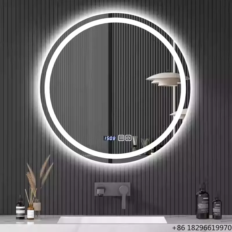 Круглое умное LED-зеркало для ванной IP44, водонепроницаемое, с Bluetooth, сенсорным управлением и функцией антизапотевания, для макияжа
Круглое умное LED-зеркало для ванной IP44, водонепроницаемое, с Bluetooth, сенсорным управлением и функцией антизапотевания, для макияжа
