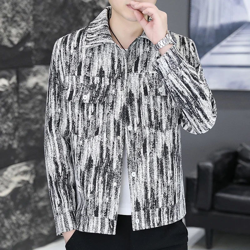 High-end Men's Lapel Jackets autumn Fashion Youth Trend Single top buckle Thick Quality Business Coat for Fashion jacket
High-end Men's Lapel Jackets autumn Fashion Youth Trend Single top buckle Thick Quality Business Coat for Fashion jacket
