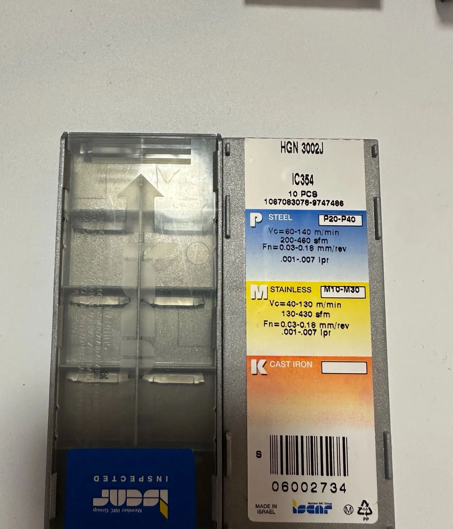 Hard alloy cutting blades GRIP 6005Y IC808
Hard alloy cutting blades GRIP 6005Y IC808