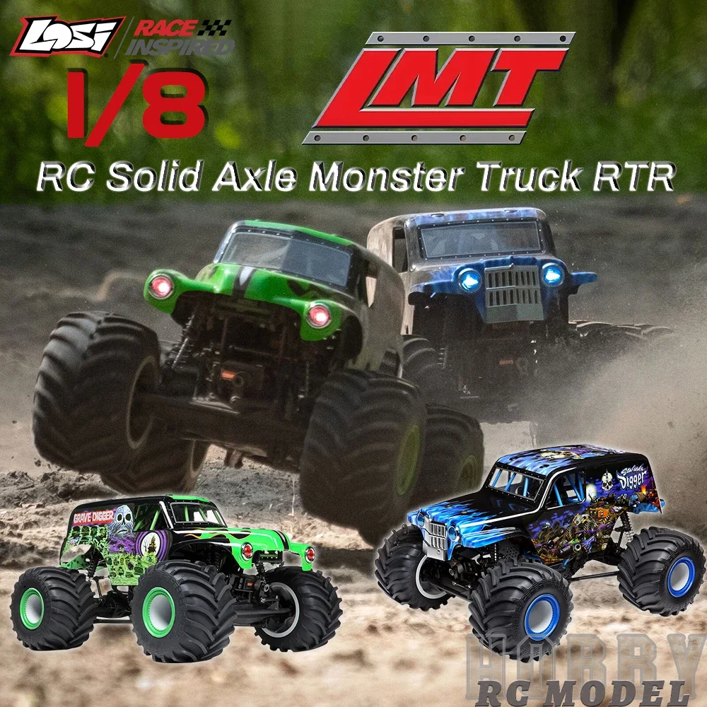 LOSI LMT Grave Digger Son-uva Digger 4X4 Твердый мост Monster Truck RTR 1/8 RC Электрический пульт дистанционного управления Модель автомобиля Aldult Kids Toys
LOSI LMT Grave Digger Son-uva Digger 4X4 Твердый мост Monster Truck RTR 1/8 RC Электрический пульт дистанционного управления Модель автомобиля Aldult Kids Toys