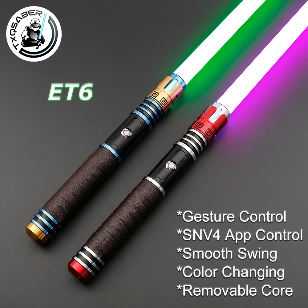 TXQSABER Lightsaber SNV4 Neo Pixel Bluetooth App Control Smooth Swing Metal Hilt Blade Effect Blaster Laser Sword Toys ET6
TXQSABER Lightsaber SNV4 Neo Pixel Bluetooth App Control Smooth Swing Metal Hilt Blade Effect Blaster Laser Sword Toys ET6