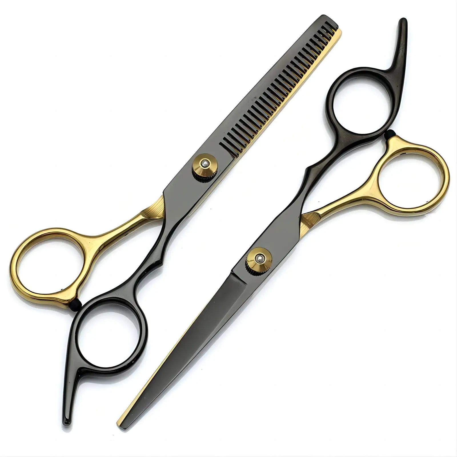 Professional Hair Cutting Scissors Thinning Shears Set Salon-Grade Stainless Steel Black Gold Coating for Barbers & Home Use
Professional Hair Cutting Scissors Thinning Shears Set Salon-Grade Stainless Steel Black Gold Coating for Barbers & Home Use