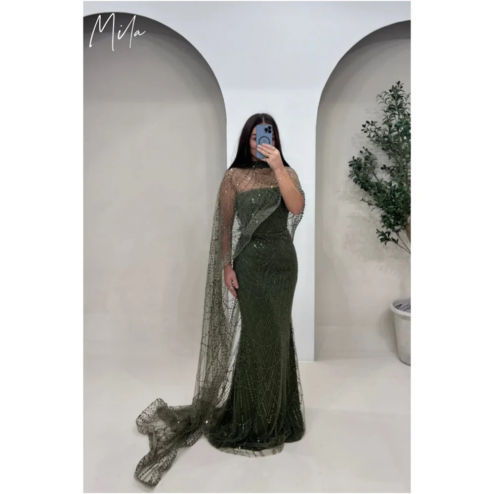 Mila Elegant Strapless Customized Party Dresses Sleeveless Detachable Shawl Prom Dresses 2025 Chic Floor-Length Evening Dresses
Mila Elegant Strapless Customized Party Dresses Sleeveless Detachable Shawl Prom Dresses 2025 Chic Floor-Length Evening Dresses