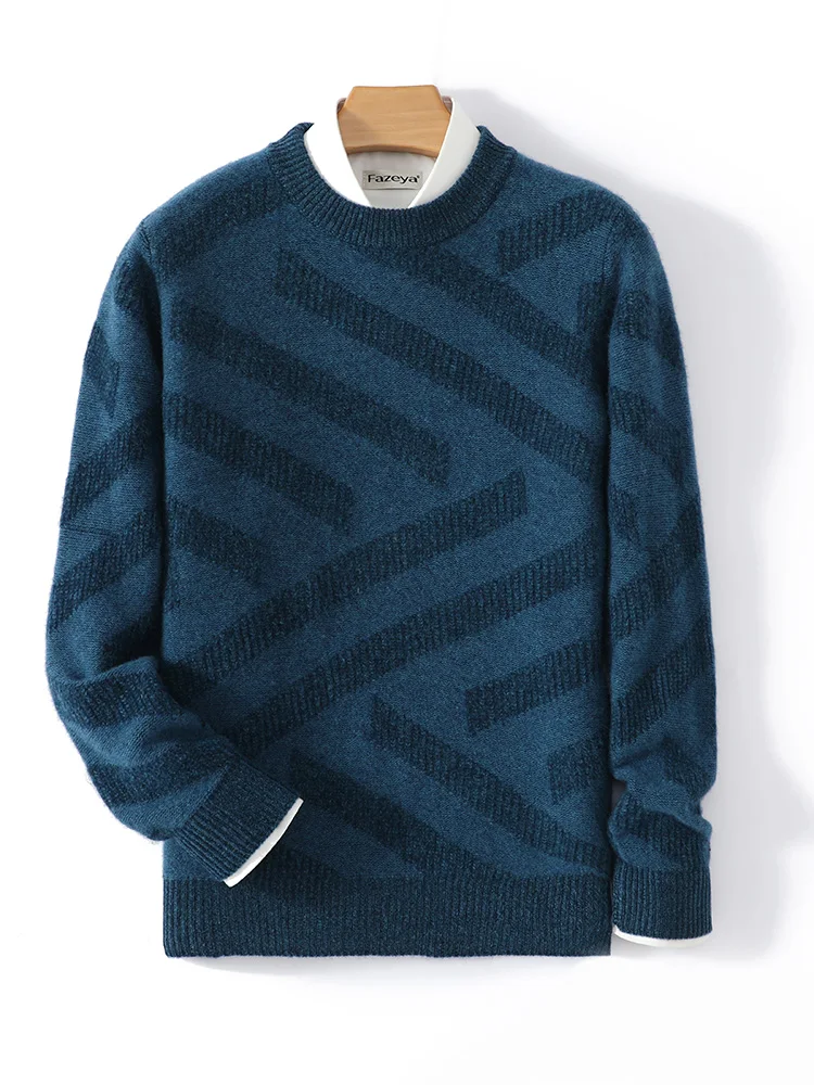 High-End Knitted round Ne Men's Sweater 00 Woolen Casual Loose Base irt Flower Pattern Busin Casual Winter Faion
High-End Knitted round Ne Men's Sweater 00 Woolen Casual Loose Base irt Flower Pattern Busin Casual Winter Faion