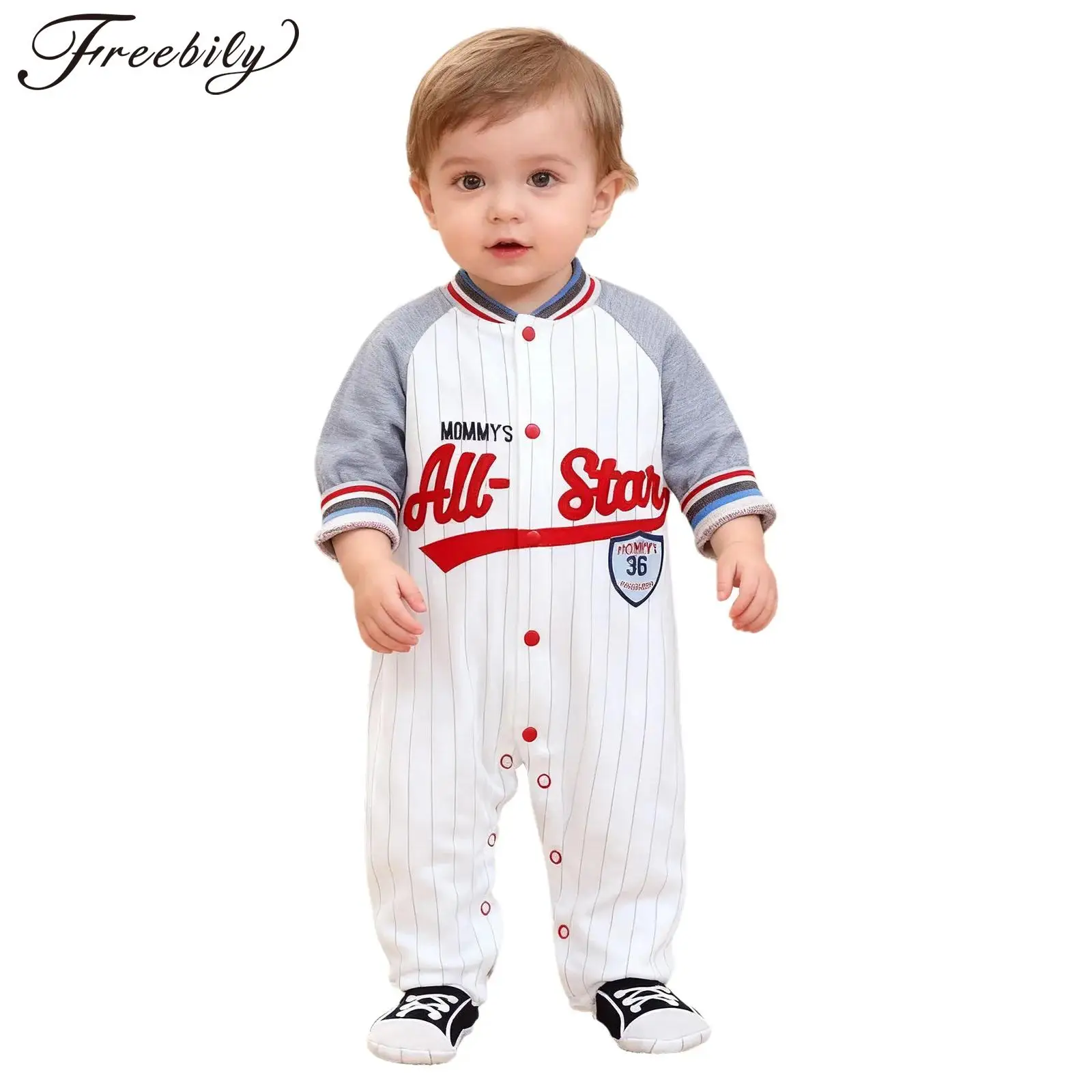 Одежда для маленьких мальчиков и девочек, модные бейсбольные полосатые комбинезоны, весенне-осенний комбинезон с длинными рукавами и буквенным принтом, детский повседневный боди
Одежда для маленьких мальчиков и девочек, модные бейсбольные полосатые комбинезоны, весенне-осенний комбинезон с длинными рукавами и буквенным принтом, детский повседневный боди