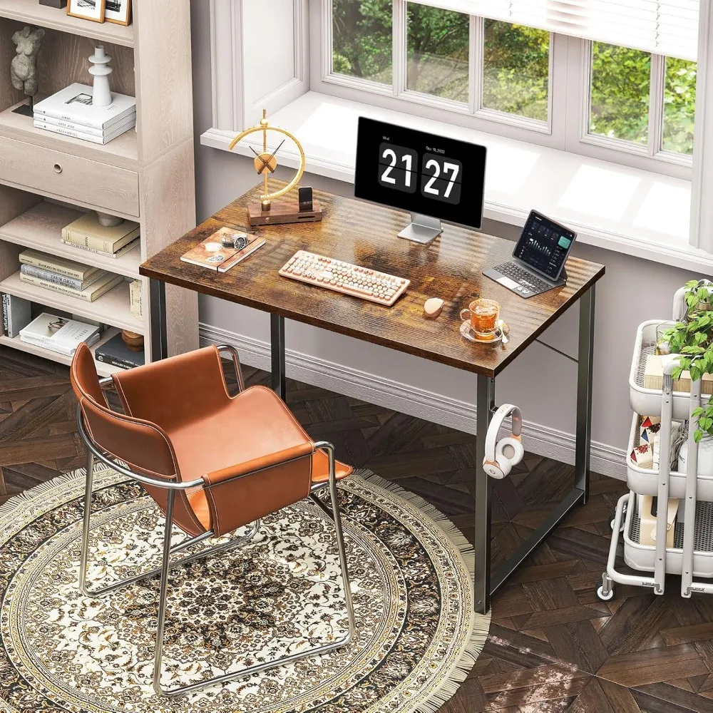 40 Inch Computer Desk, Modern Simple Style Desk for Home Office, Study Student Writing Desk, Vintage
40 Inch Computer Desk, Modern Simple Style Desk for Home Office, Study Student Writing Desk, Vintage