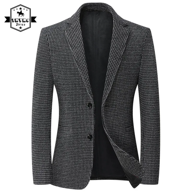 Men's Plaid Nylon Elastic Thickened Suit Jacket High Quality Business Casual Slim Fit Coats Male Solid Color Luxury Soft Blazer
Men's Plaid Nylon Elastic Thickened Suit Jacket High Quality Business Casual Slim Fit Coats Male Solid Color Luxury Soft Blazer