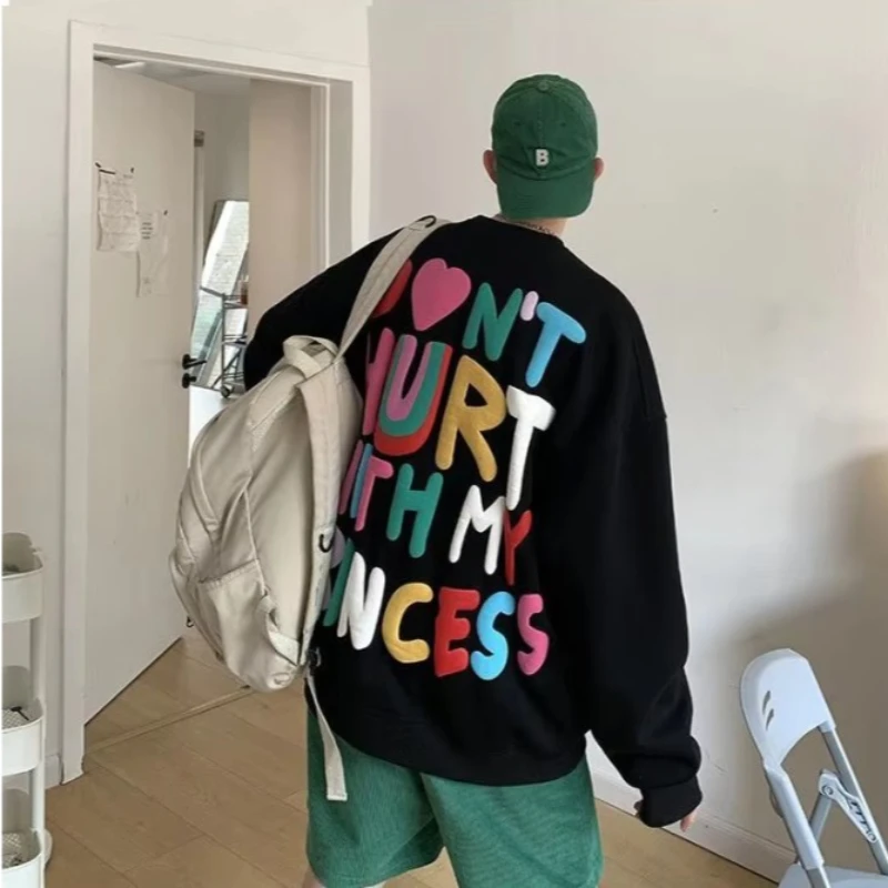 Autumn Winter Round Neck Sweater Men's Women's Large foam Print Hip Hop Style Couple Sweater Y2k Long Sleeve Loose Top
Autumn Winter Round Neck Sweater Men's Women's Large foam Print Hip Hop Style Couple Sweater Y2k Long Sleeve Loose Top