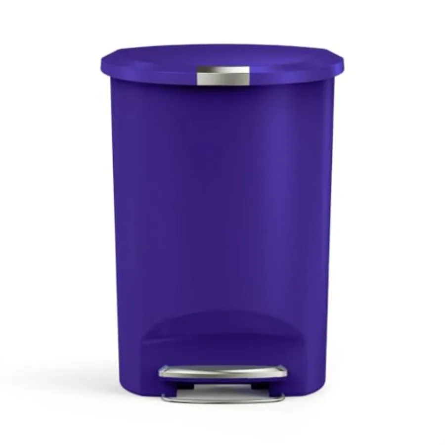50 L/ 13 Gallon Hybrid Semi-Round Kitchen Step Trash Can with Secure Slide Lock Plastic
50 L/ 13 Gallon Hybrid Semi-Round Kitchen Step Trash Can with Secure Slide Lock Plastic