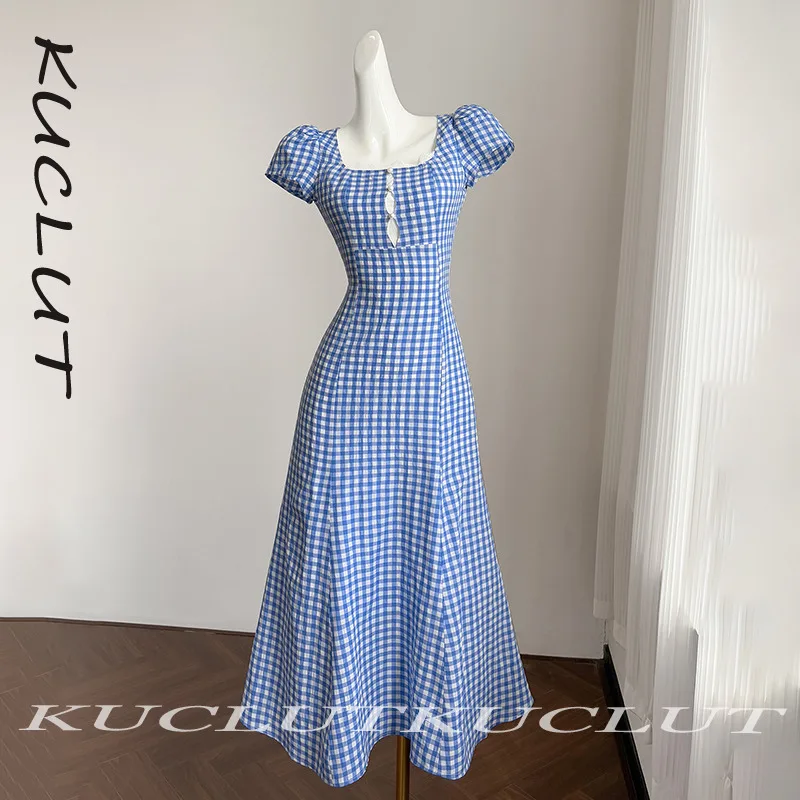 KUCLUT 2025 Fashion New Plaid Short Sleeve Women's Dress Elegant Versatile Contrast Color Dresses Female New Items K92
KUCLUT 2025 Fashion New Plaid Short Sleeve Women's Dress Elegant Versatile Contrast Color Dresses Female New Items K92