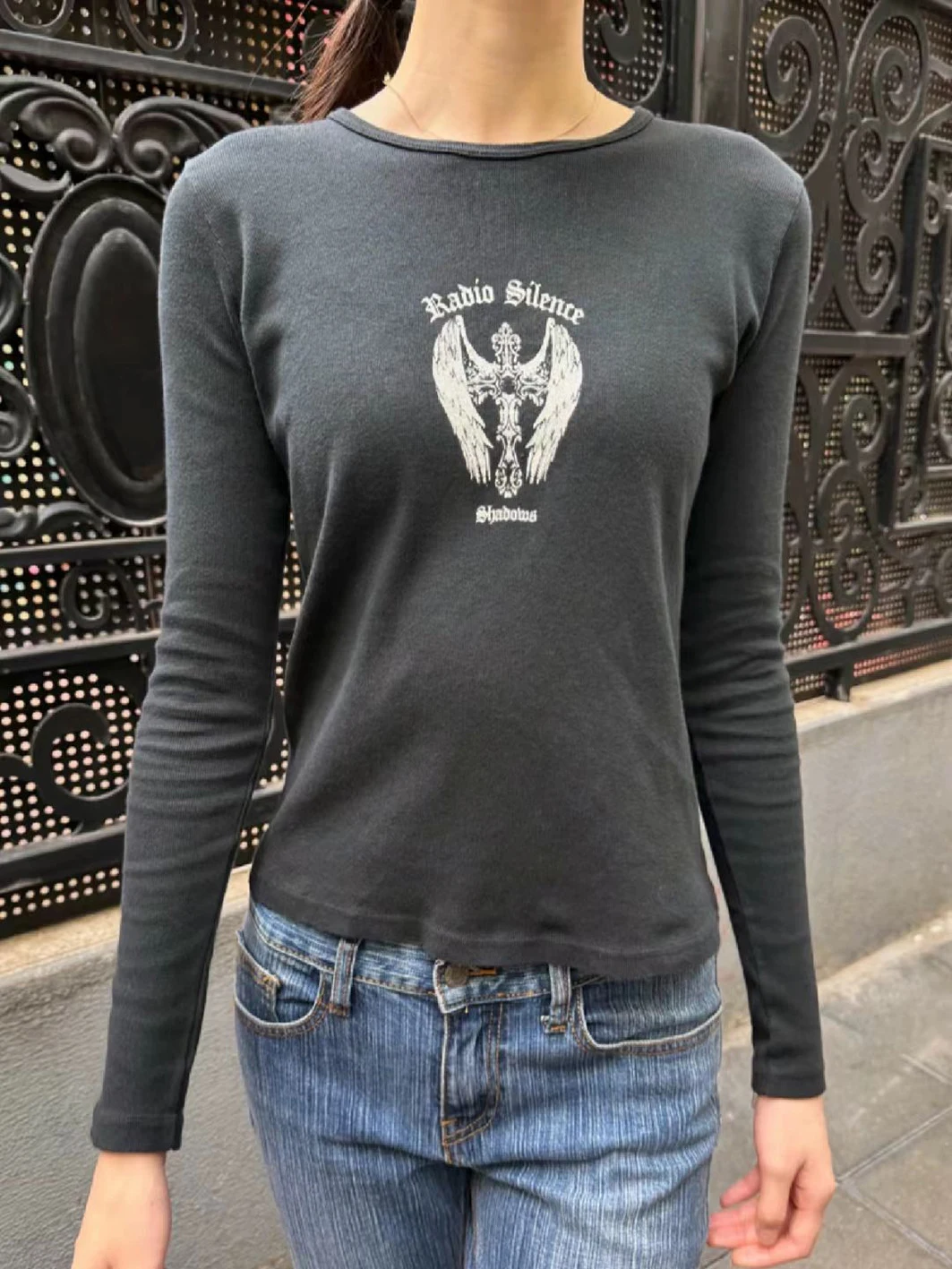 Geometric Print Long Sleeve T-Shirt Woman Round Neck Slim Soft Cotton Tee Shirt Y2k Summer Vintage Punk Tshirt Top Clothing
Geometric Print Long Sleeve T-Shirt Woman Round Neck Slim Soft Cotton Tee Shirt Y2k Summer Vintage Punk Tshirt Top Clothing