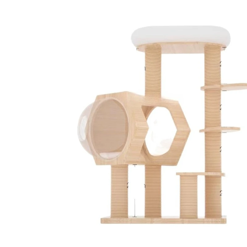 Solid wood cat climbing frame nest small space does not take up space sisal cat shelf claw board cat tree integrated
Solid wood cat climbing frame nest small space does not take up space sisal cat shelf claw board cat tree integrated