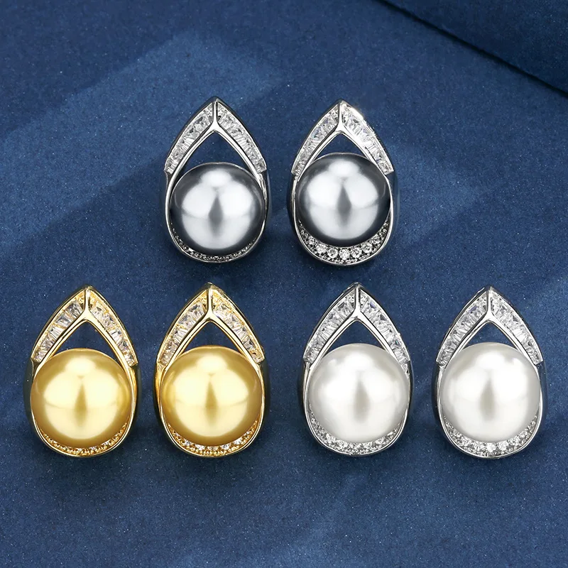 Luxury Gold Silver White Pearl Drop Earrings for Women Sparkling Diamond Embellished Elegant Fashion Jewelry Friends Gift
Luxury Gold Silver White Pearl Drop Earrings for Women Sparkling Diamond Embellished Elegant Fashion Jewelry Friends Gift