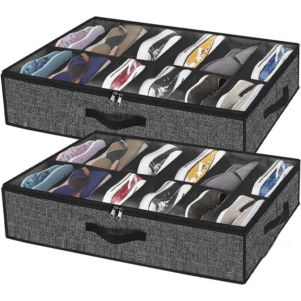 Under-bed Shoe Storage Bag, Wardrobe Storage Box, Transparent Window and Sturdy Handle, Foldable Bedroom Closet, Storage Box
Under-bed Shoe Storage Bag, Wardrobe Storage Box, Transparent Window and Sturdy Handle, Foldable Bedroom Closet, Storage Box