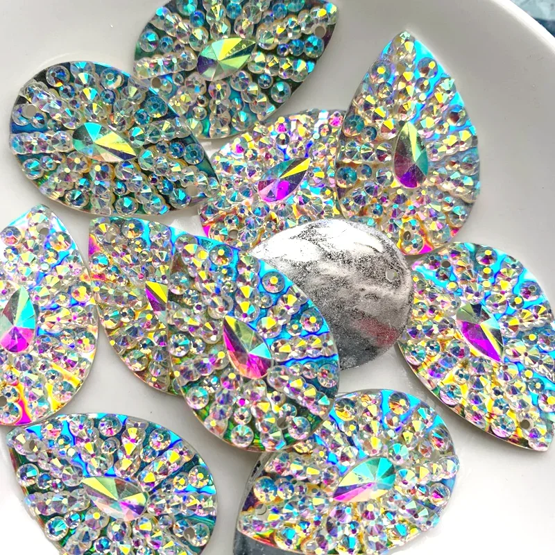 60pcs 20*30mm Resin Drop Rhinestones Strass Crystal Sewing Accessories Dresses Costumes Clothes Arts Charms Diy -Y400*5
60pcs 20*30mm Resin Drop Rhinestones Strass Crystal Sewing Accessories Dresses Costumes Clothes Arts Charms Diy -Y400*5