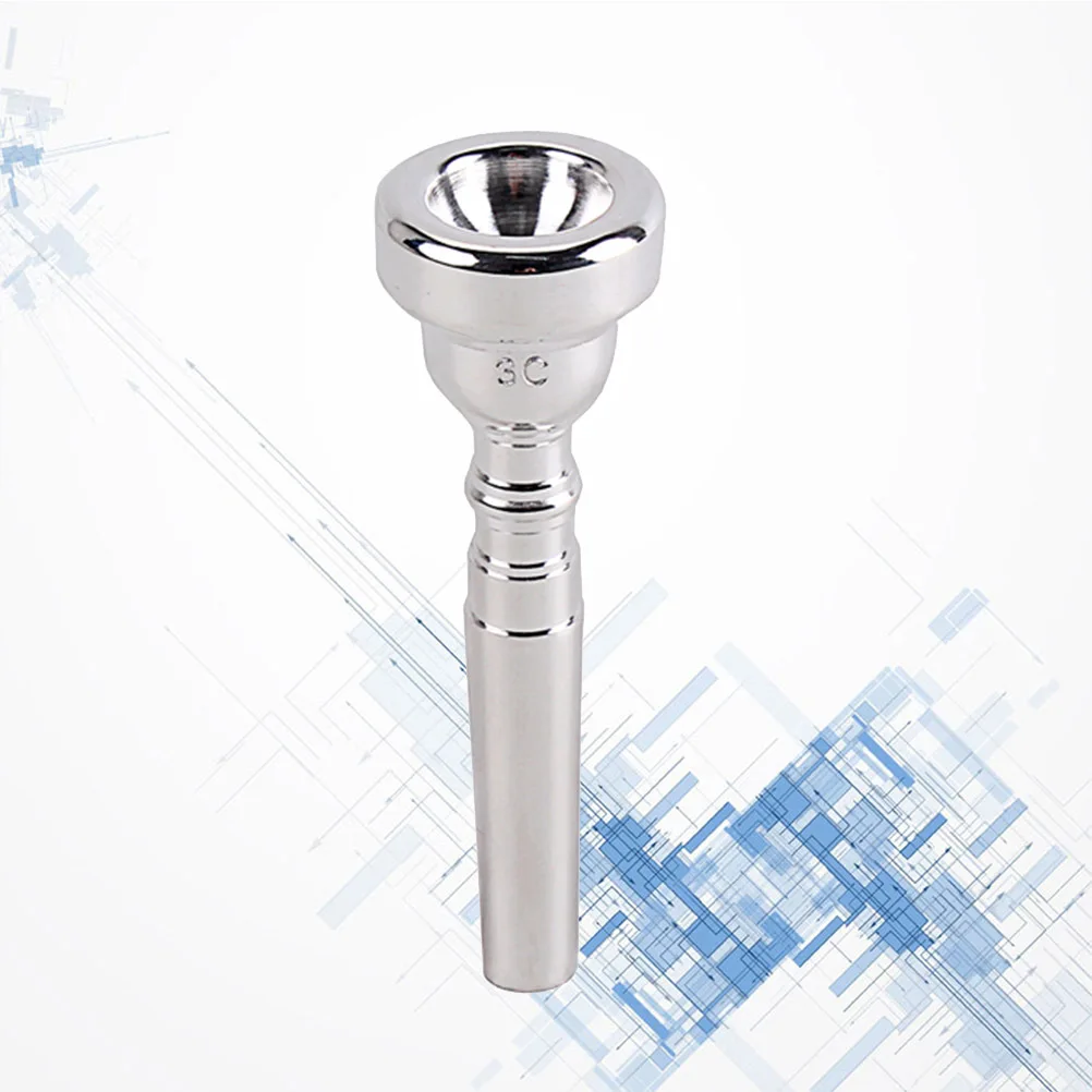 1pcs Trumpet 3C Mouthpiece Silver Plated Metal Shape For Professional Wind Instrument Players Beginners Brass Instrument
1pcs Trumpet 3C Mouthpiece Silver Plated Metal Shape For Professional Wind Instrument Players Beginners Brass Instrument