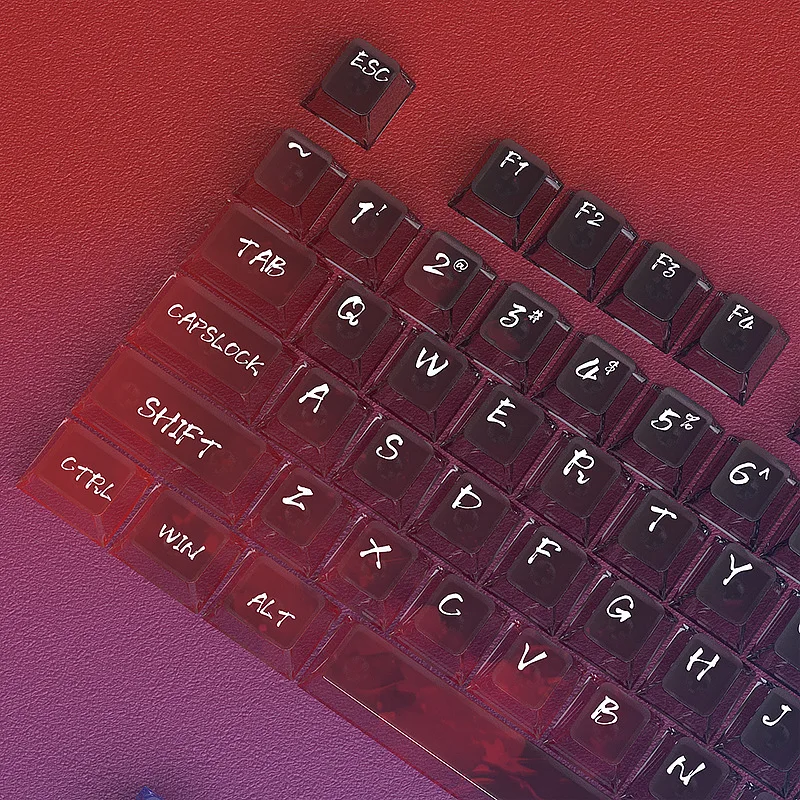Keycaps Spot Symphony Mist Neon Keycaps PC Transparent 119 Key Small Full Set Original Mechanical Keyboard 7 Colors
Keycaps Spot Symphony Mist Neon Keycaps PC Transparent 119 Key Small Full Set Original Mechanical Keyboard 7 Colors