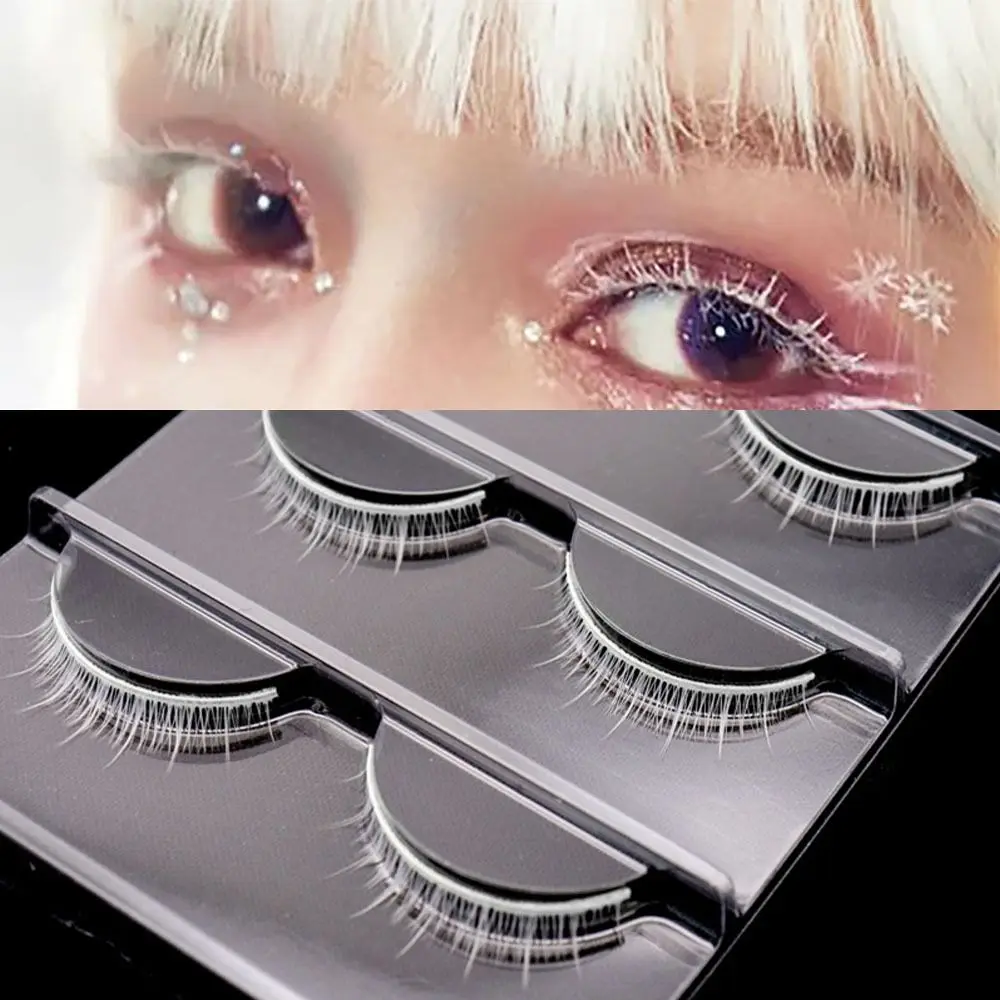 Eye Makeup Tools Halloween White Lashes Masquerade Party Natural Look False Eyelashes Reusable White Manga Lashes
Eye Makeup Tools Halloween White Lashes Masquerade Party Natural Look False Eyelashes Reusable White Manga Lashes