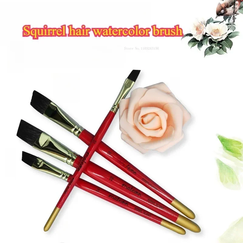 Oblique Head Squirrel Hair Wooden Watercolor Brush Students Fine Painting Create Crafts Graffiti Paint Brushes Art Supplies
Oblique Head Squirrel Hair Wooden Watercolor Brush Students Fine Painting Create Crafts Graffiti Paint Brushes Art Supplies
