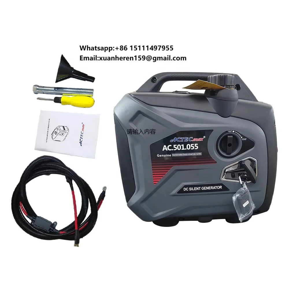 ACTECmax Silent 24V DC Generator for Parking Air Conditioner AC.501.055 1.8KW Efficiency 4L Portable Gasline Generator Petrol
ACTECmax Silent 24V DC Generator for Parking Air Conditioner AC.501.055 1.8KW Efficiency 4L Portable Gasline Generator Petrol