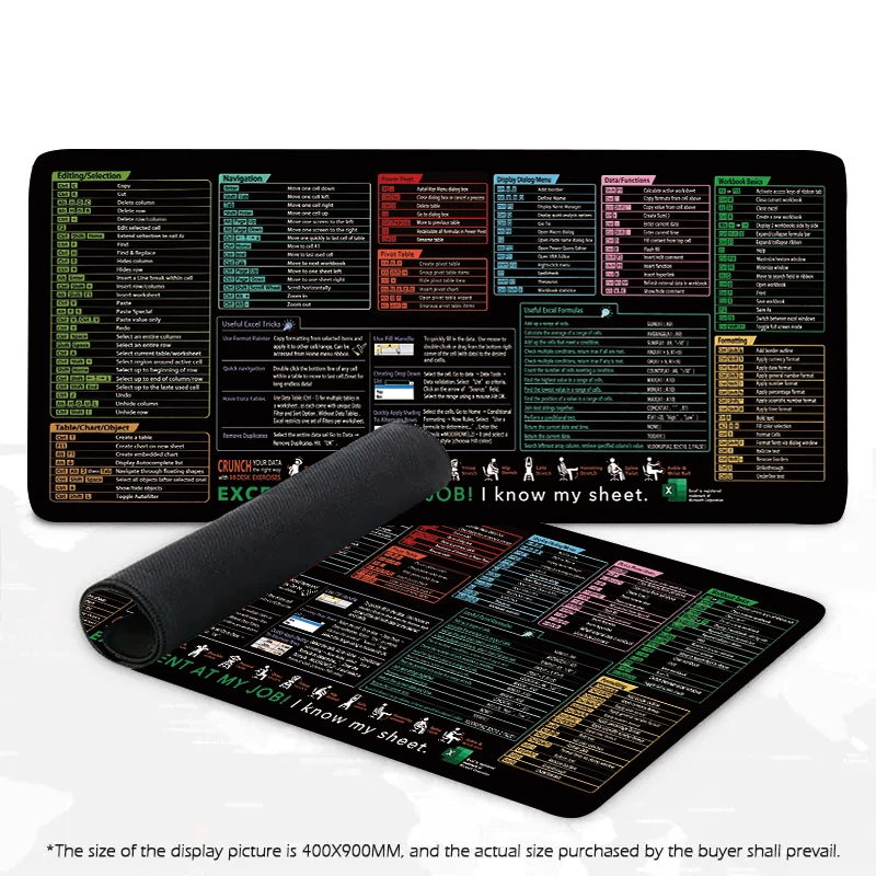 Large Size Office Shortcut Mouse Pad Extended Excel Powerpoint Word Software Mousepad Programmer Non-Slip Rubber Gaming Desk Mat
Large Size Office Shortcut Mouse Pad Extended Excel Powerpoint Word Software Mousepad Programmer Non-Slip Rubber Gaming Desk Mat